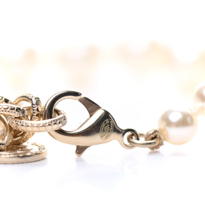 Chanel Pearl CC 100th Anniversary Necklace Light Gold 5 of 6