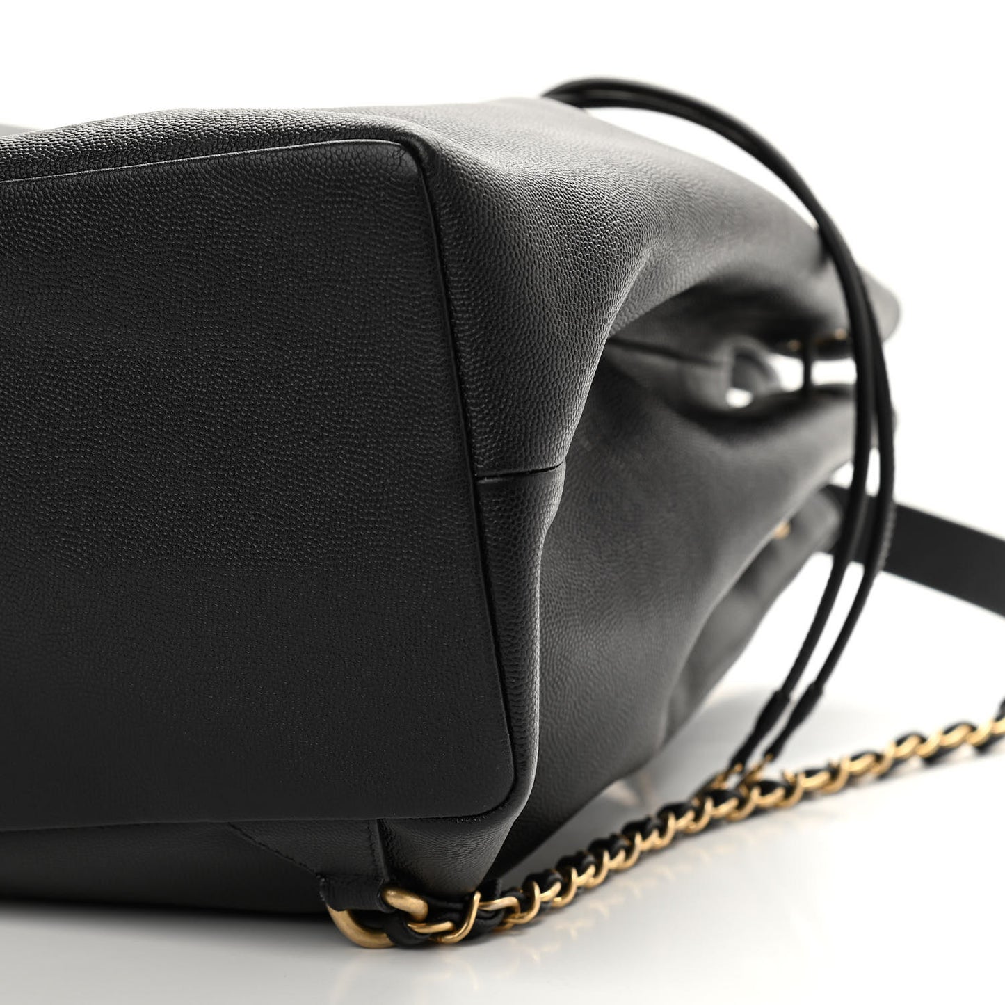 Caviar Deauville Drawstring Backpack Black