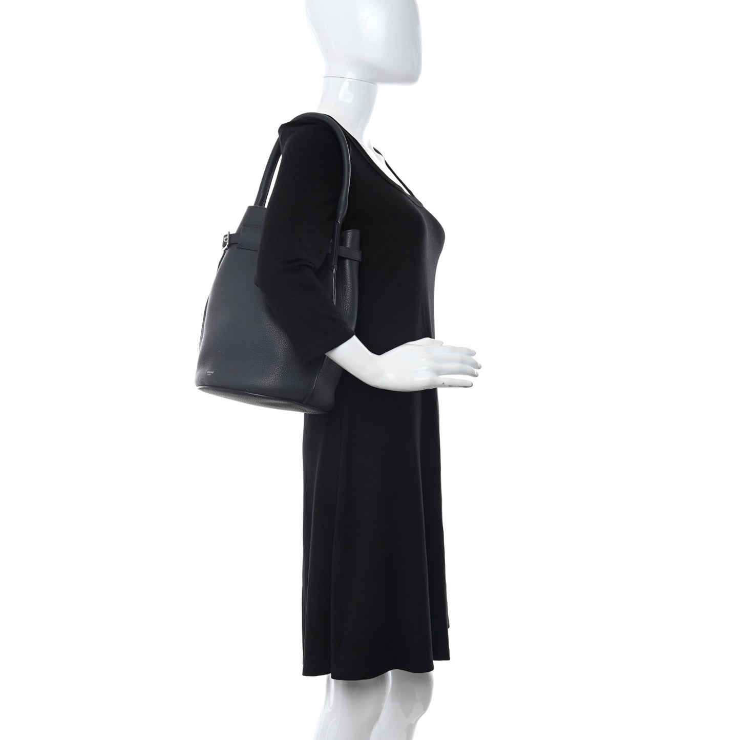 Supple Grained Calfskin Big Bag Bucket