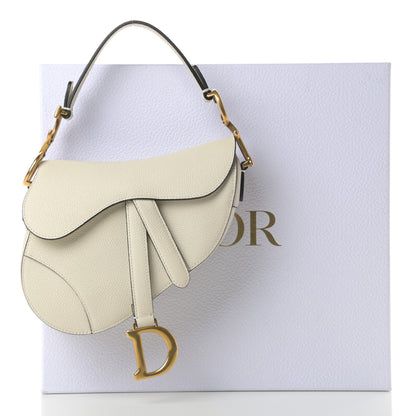 Christian Dior Grained Calfskin Mini Saddle Bag White 11 of 11
