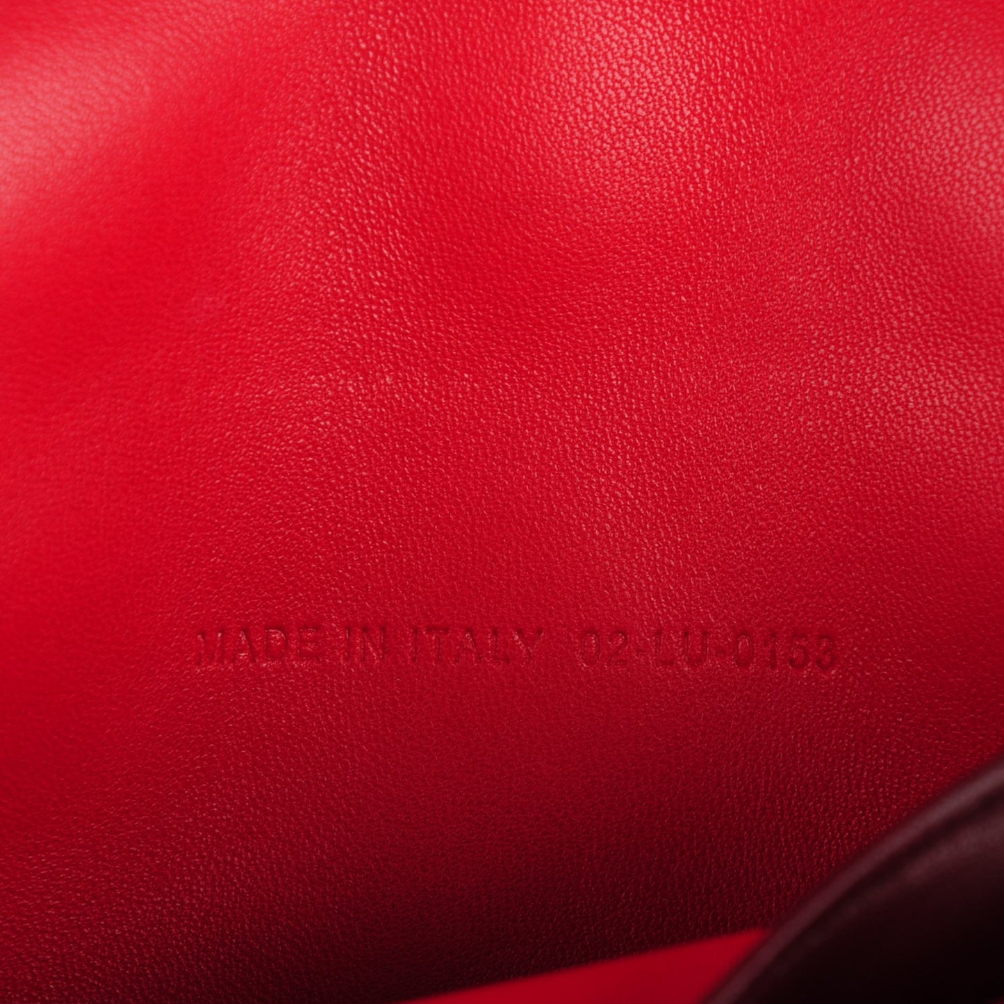 Lambskin Cannage Miss Dior Promenade Pouch Red