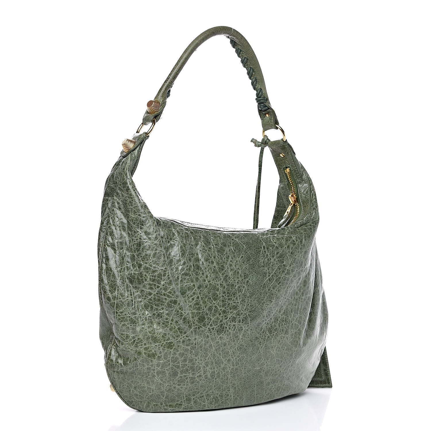 Balenciaga Agneau Giant 21 Gold Hardware Hobo Green 3 of 13