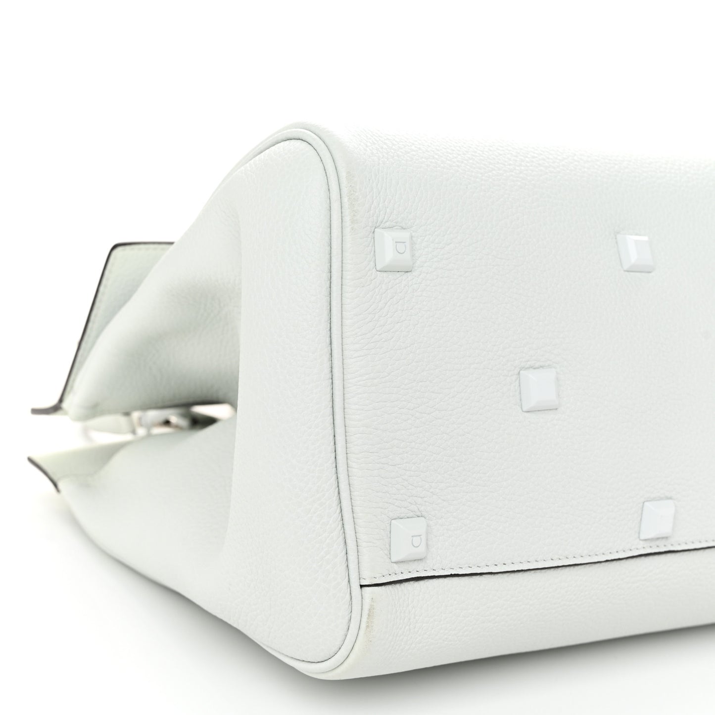 Calfskin Large Studio Bag Astronaut White