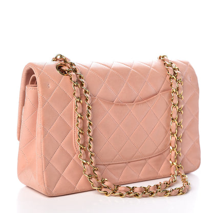 Chanel Lambskin Quilted Medium Double Flap Light Pink 3 of 16