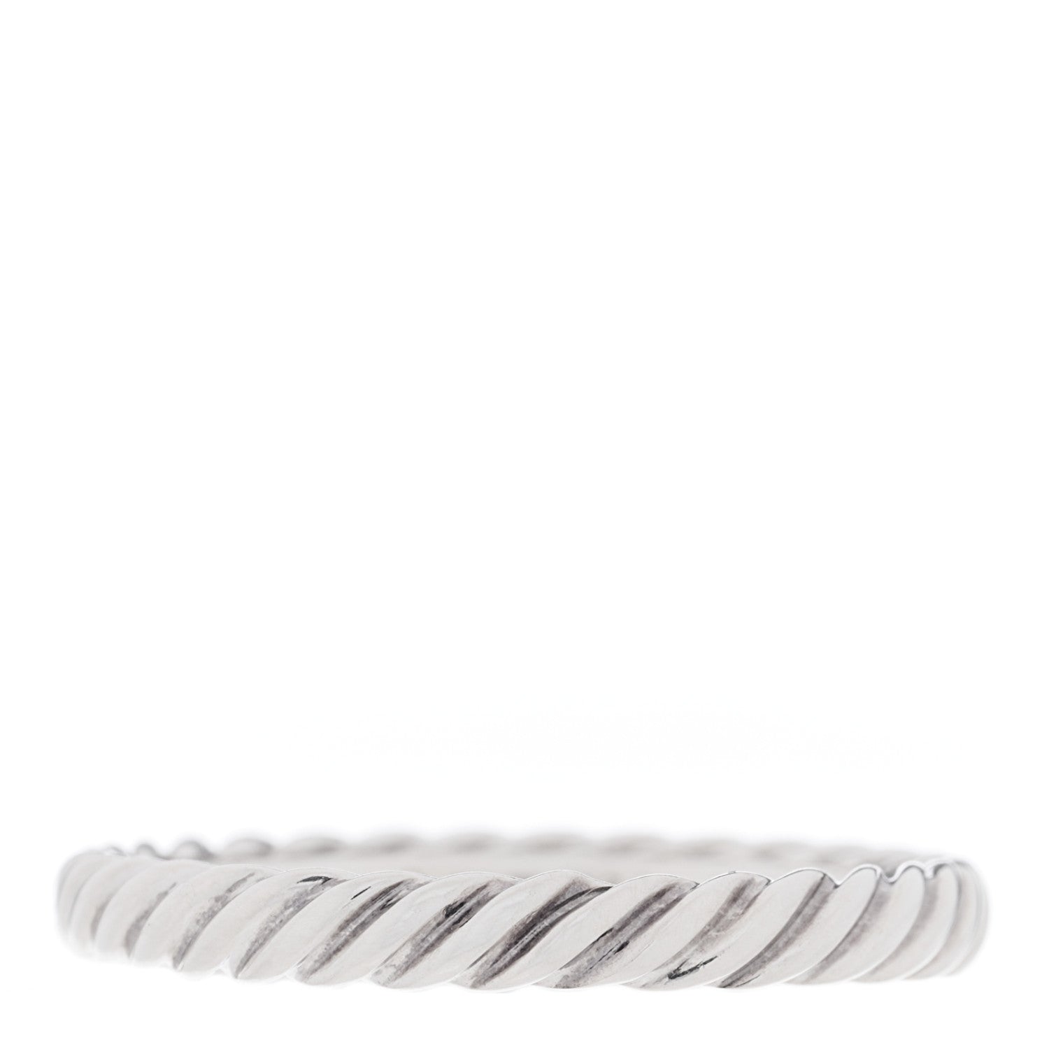 David Yurman Sterling Silver Cable Classics Band Ring 51 5.75 1 of 4