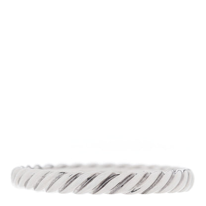 David Yurman Sterling Silver Cable Classics Band Ring 51 5.75 1 of 4