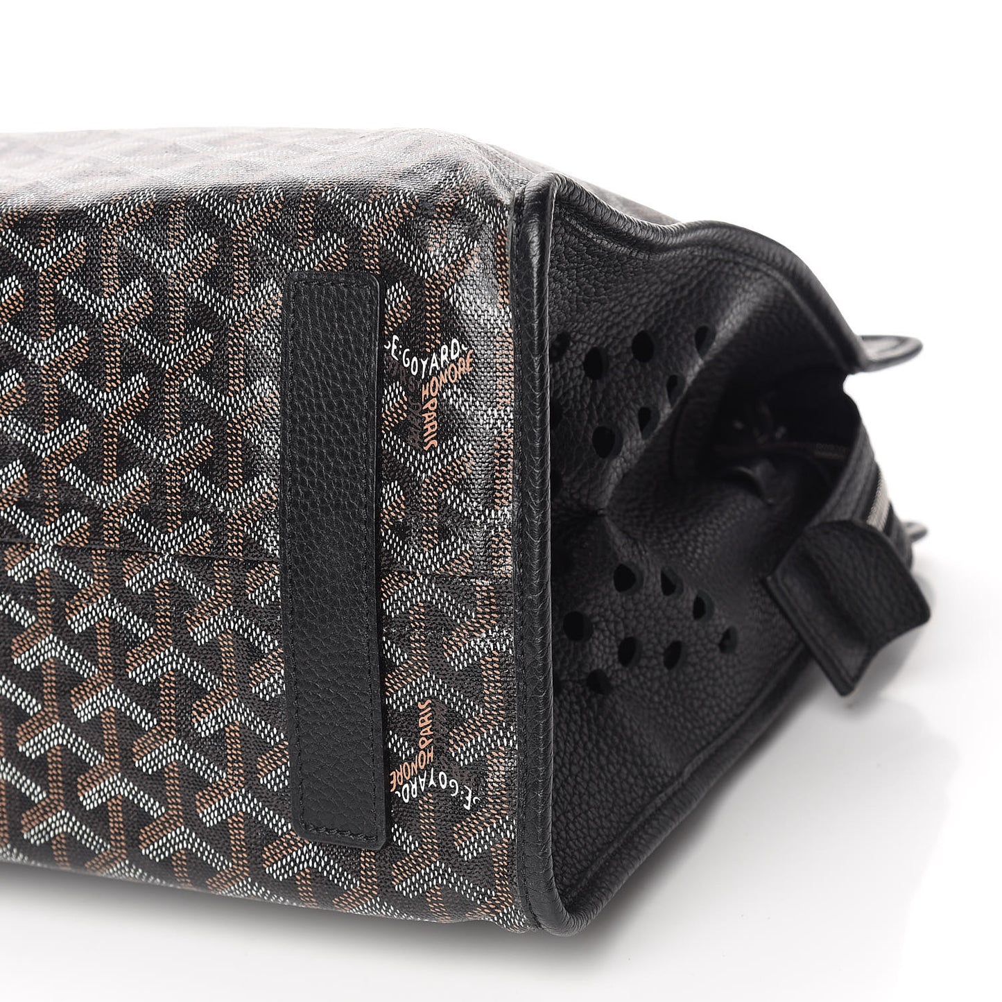 Goyardine Sac Hardy Pet Carrier PM Black