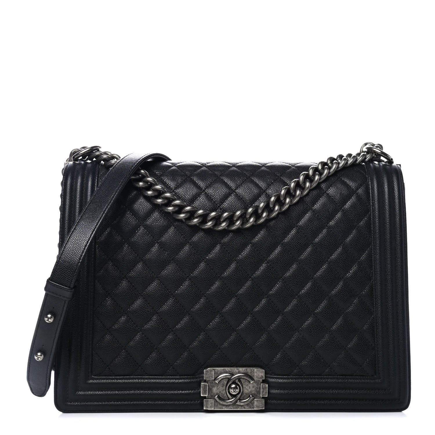 Chanel Caviar Quilted Large Boy Flap Black 1 of 9