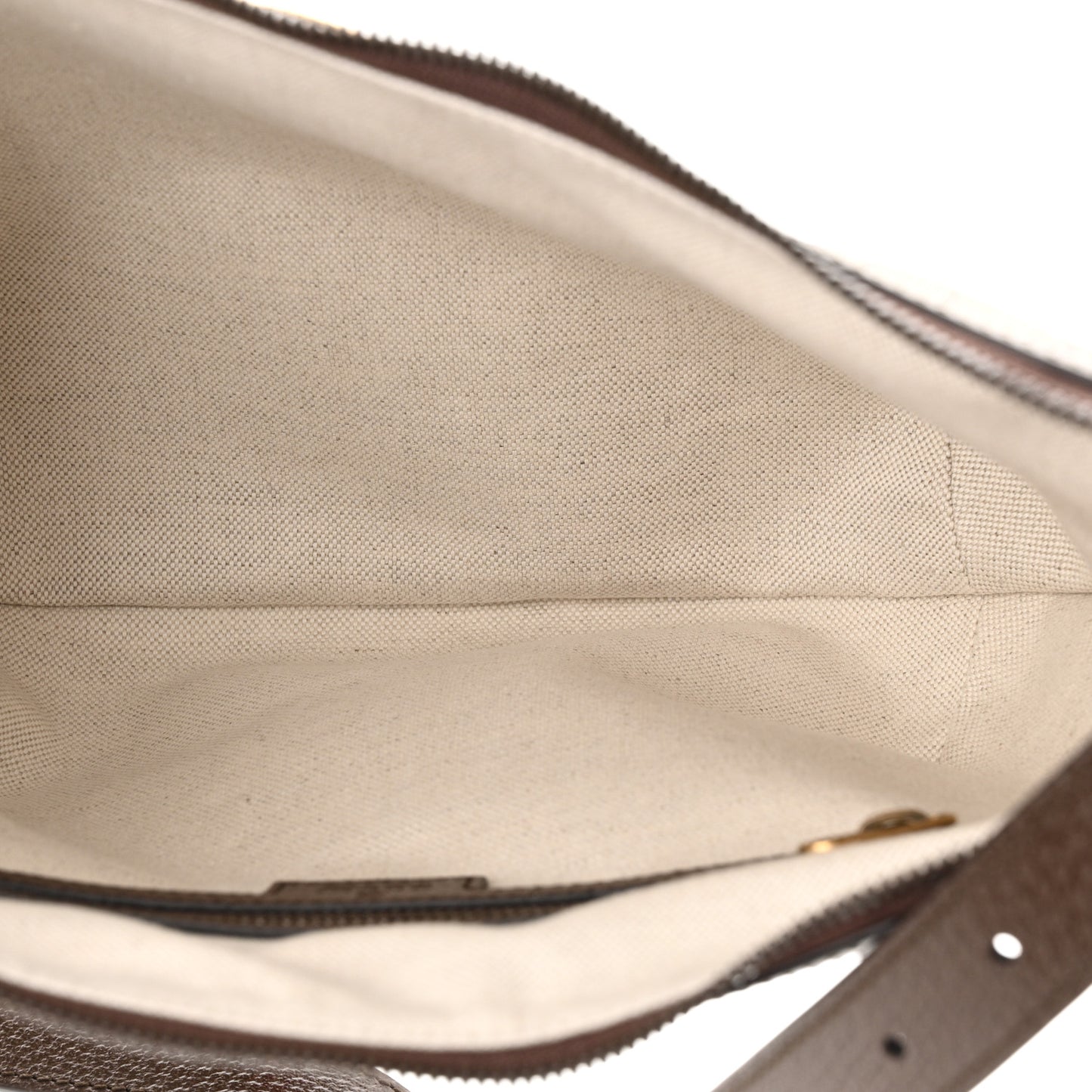 GG Supreme Monogram Web Small Ophidia Half Moon Hobo Brown