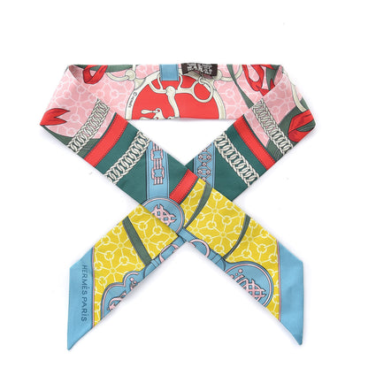 Hermes Silk La Promenade Du Matin Twilly 1 of 5