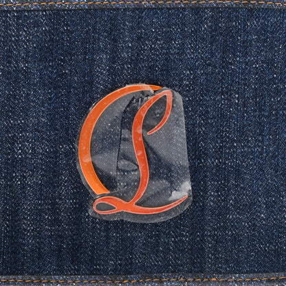 Christian Louboutin Miss Denim Calfskin Radioloubi Denim Sabagold 8 of 10