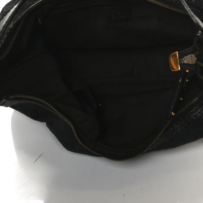 Gucci Monogram Medium Jockey Hobo Black 4 of 14