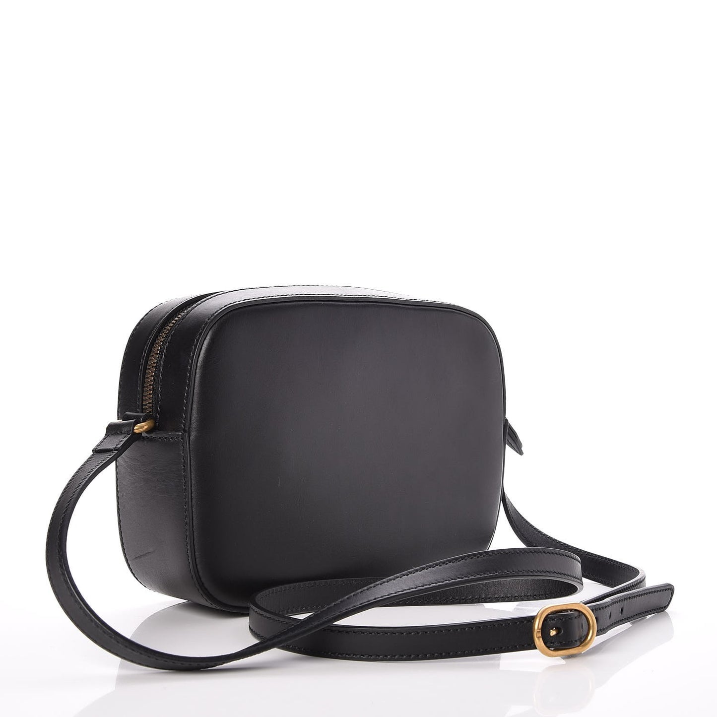 Calfskin Web Small Webby Bee Shoulder Bag Black