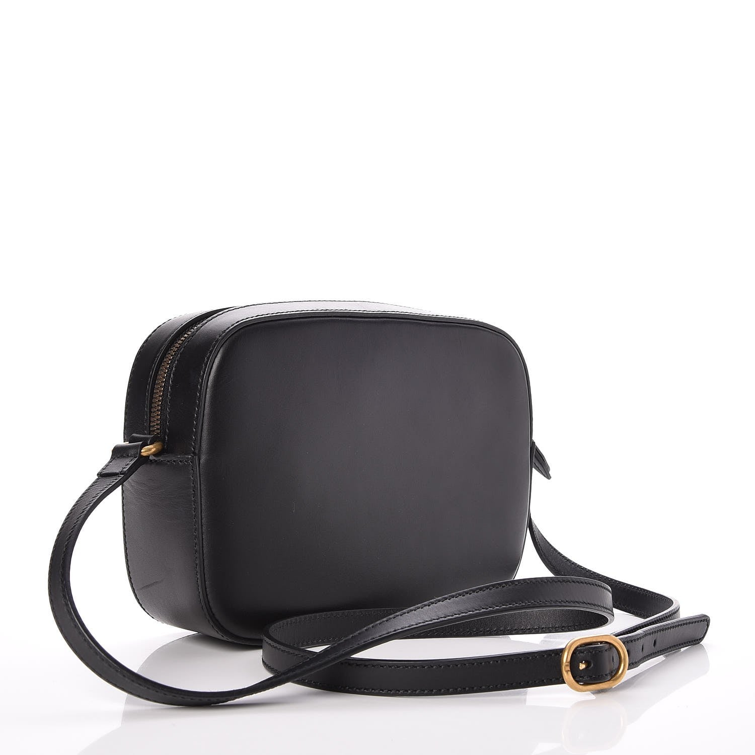 Gucci Calfskin Web Small Webby Bee Shoulder Bag Black 3 of 7
