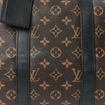 Louis Vuitton Monogram Macassar Keepall Bandouliere 45 10 of 13
