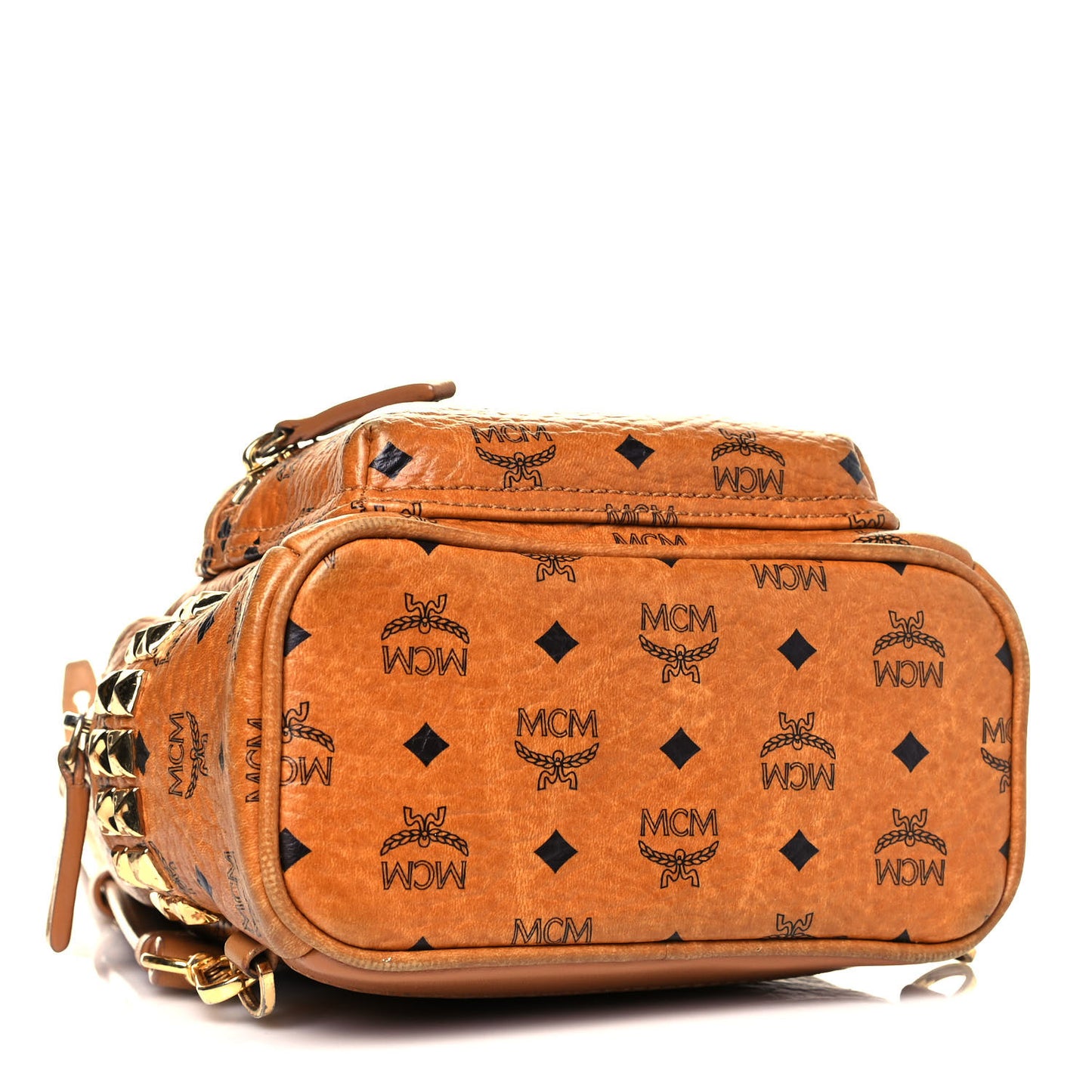 Visetos Side Stud Mini Stark Backpack Cognac
