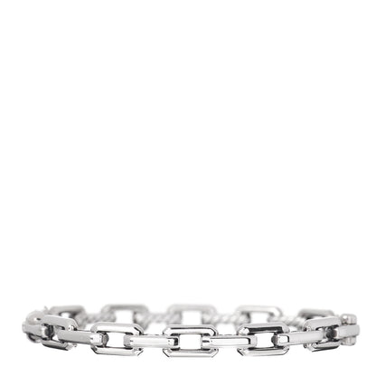 David Yurman Sterling Silver Diamond 7mm Stax Link Bangle Bracelet 3 of 4