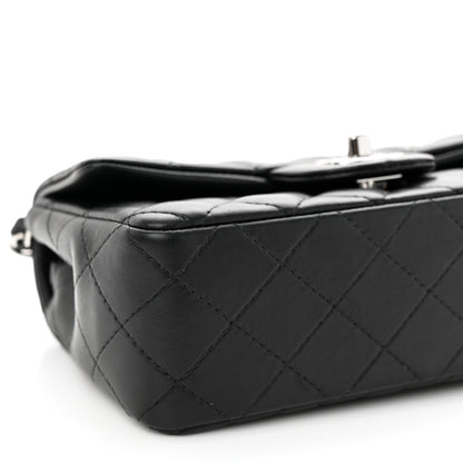 Chanel Lambskin Quilted Mini Rectangular Flap Black 8 of 9