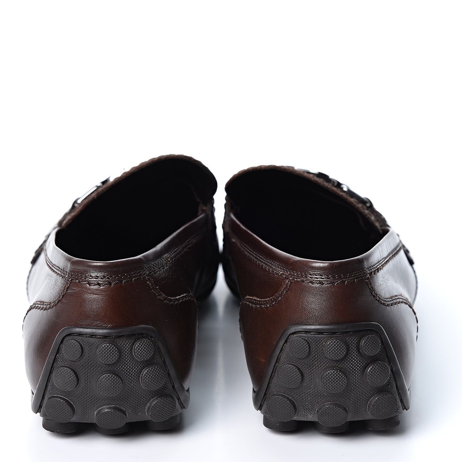 Louis Vuitton Calfskin Hockenheim Loafers 7.5 Brown 4 of 10