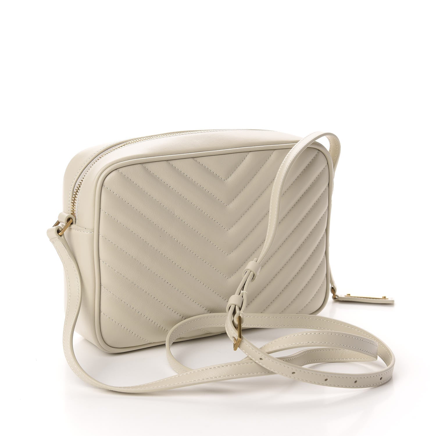 Saint Laurent Calfskin Matelasse Monogram Lou Camera Bag Crema Soft 3 of 10