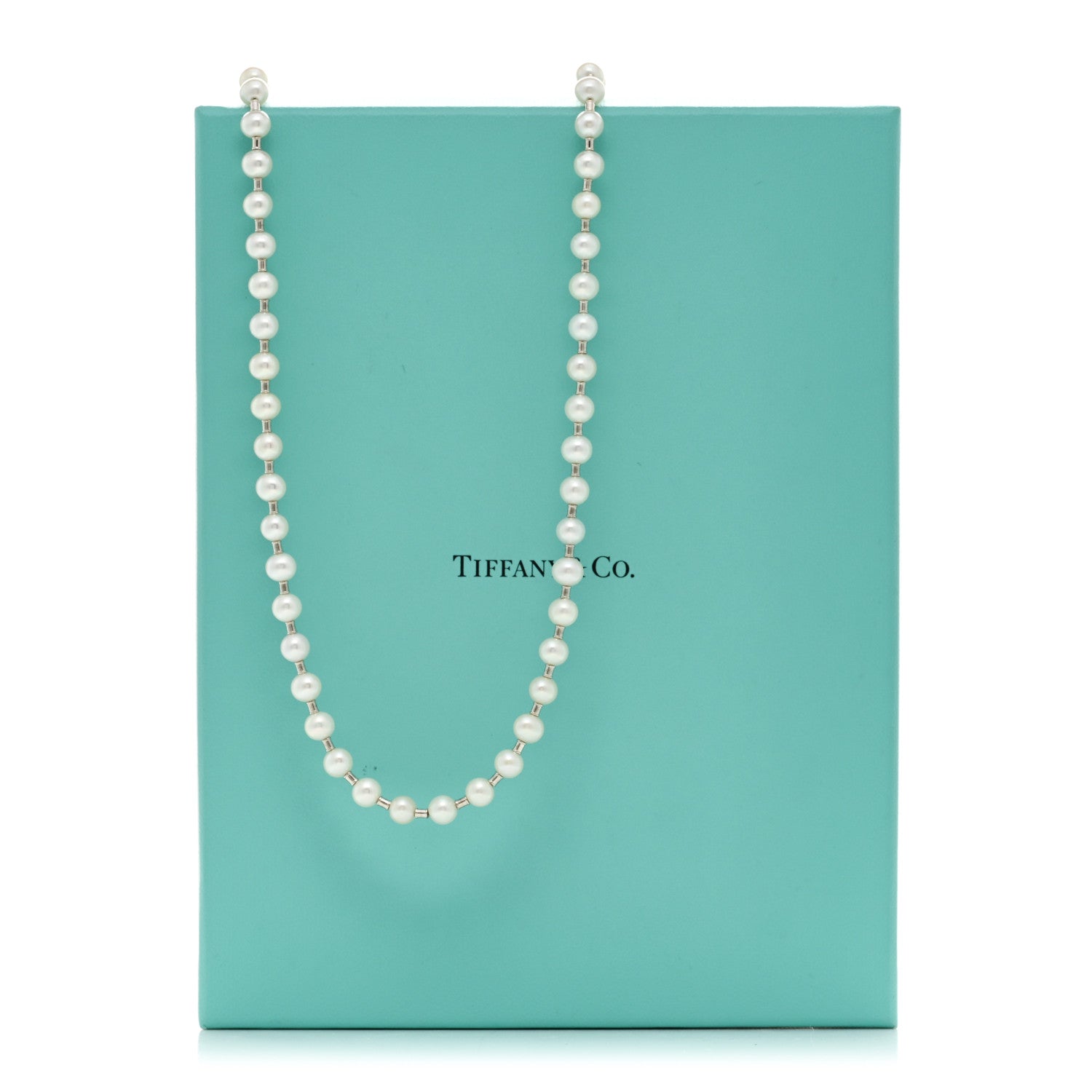 Tiffany Sterling Silver Pearl HardWear Long Necklace 5 of 5