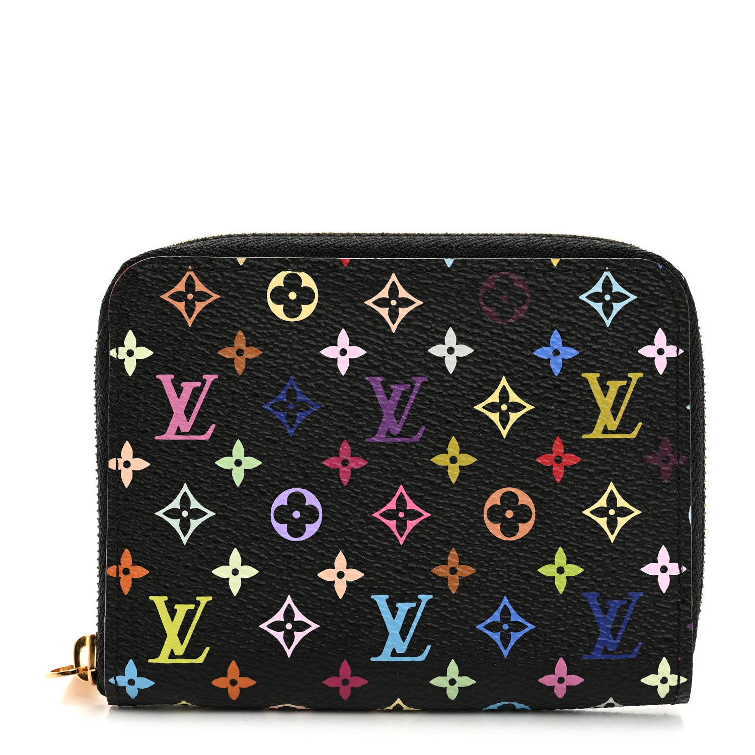 Louis Vuitton Monogram Multicolor Zippy Coin Purse Black Grenade 1 of 7