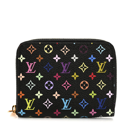 Louis Vuitton Monogram Multicolor Zippy Coin Purse Black Grenade 1 of 7