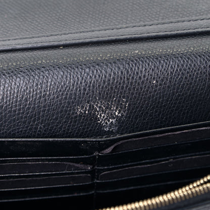Fendi Vitello Cruise F is Fendi Bi-Color FF 1974 Embossed Medium Envelope Wallet On Chain Black Maya 5 of 6