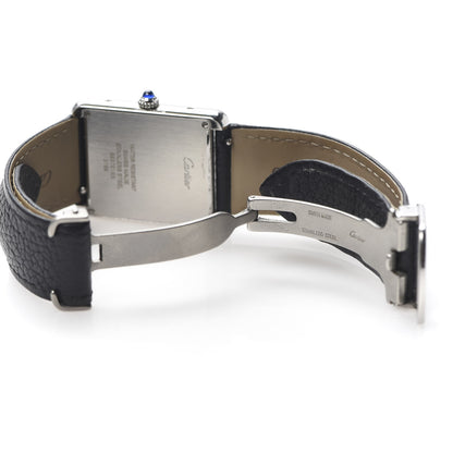 Cartier Stainless Steel Calfskin 27mm Tank Solo Quartz Watch 7 of 7