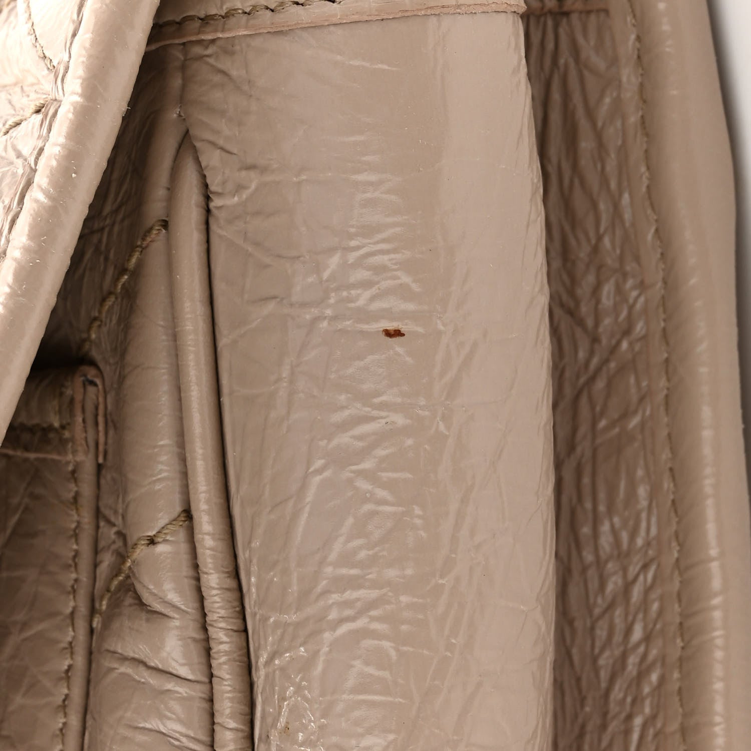 Saint Laurent Crinkled Calfskin Matelasse Monogram Medium Niki Chain Satchel Light Natural 9 of 9