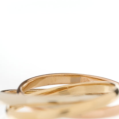 Cartier 18K Pink Yellow White Gold Extra Small Les Must De Cartier Trinity Ring 51 5.75 5 of 7