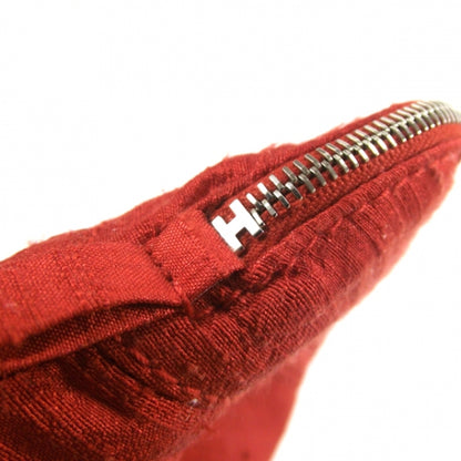 Hermes Silk Bolide Trousse De Voyage Cosmetic Case Red 10 of 11