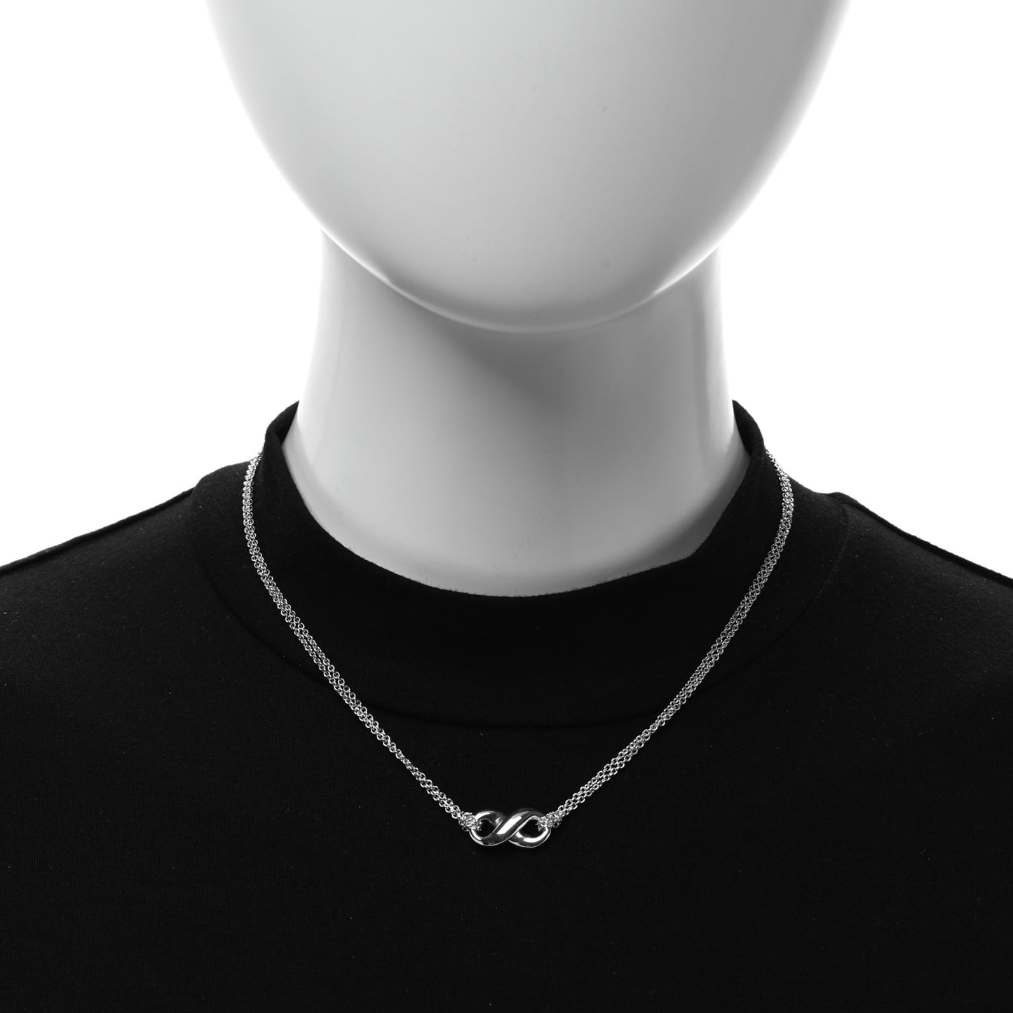 Sterling Silver Figure 8 Pendant Necklace