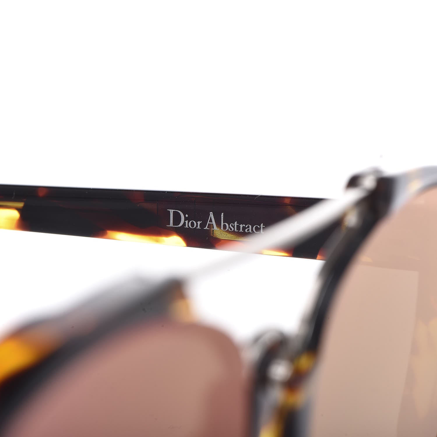 Christian Dior Square Mirrored Abstract Sunglasses Spotted Havana Purple 5 of 8