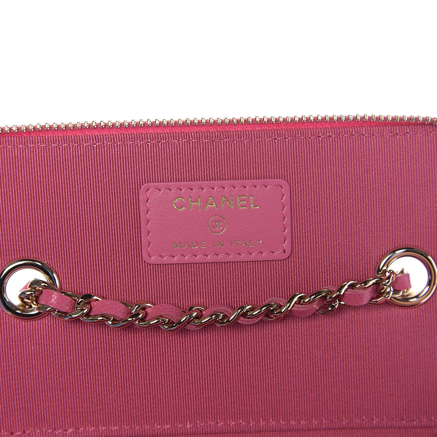 Chanel Caviar Quilted Small Vanity Case With Chain Pink 5 of 10