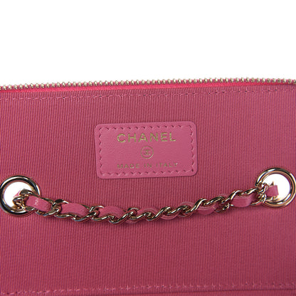 Chanel Caviar Quilted Small Vanity Case With Chain Pink 5 of 10