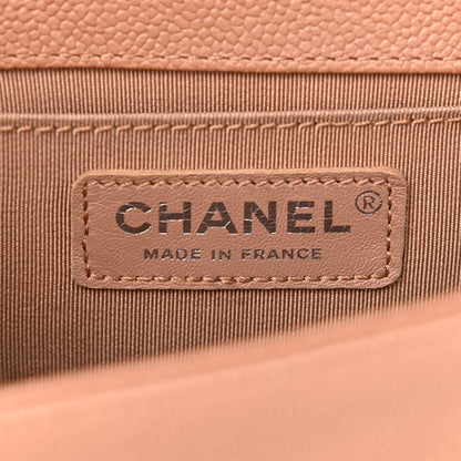 Chanel Caviar Quilted Medium Boy Flap Camel 6 of 11