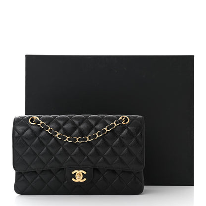 Chanel Caviar Quilted Medium Double Flap Black 11 of 11