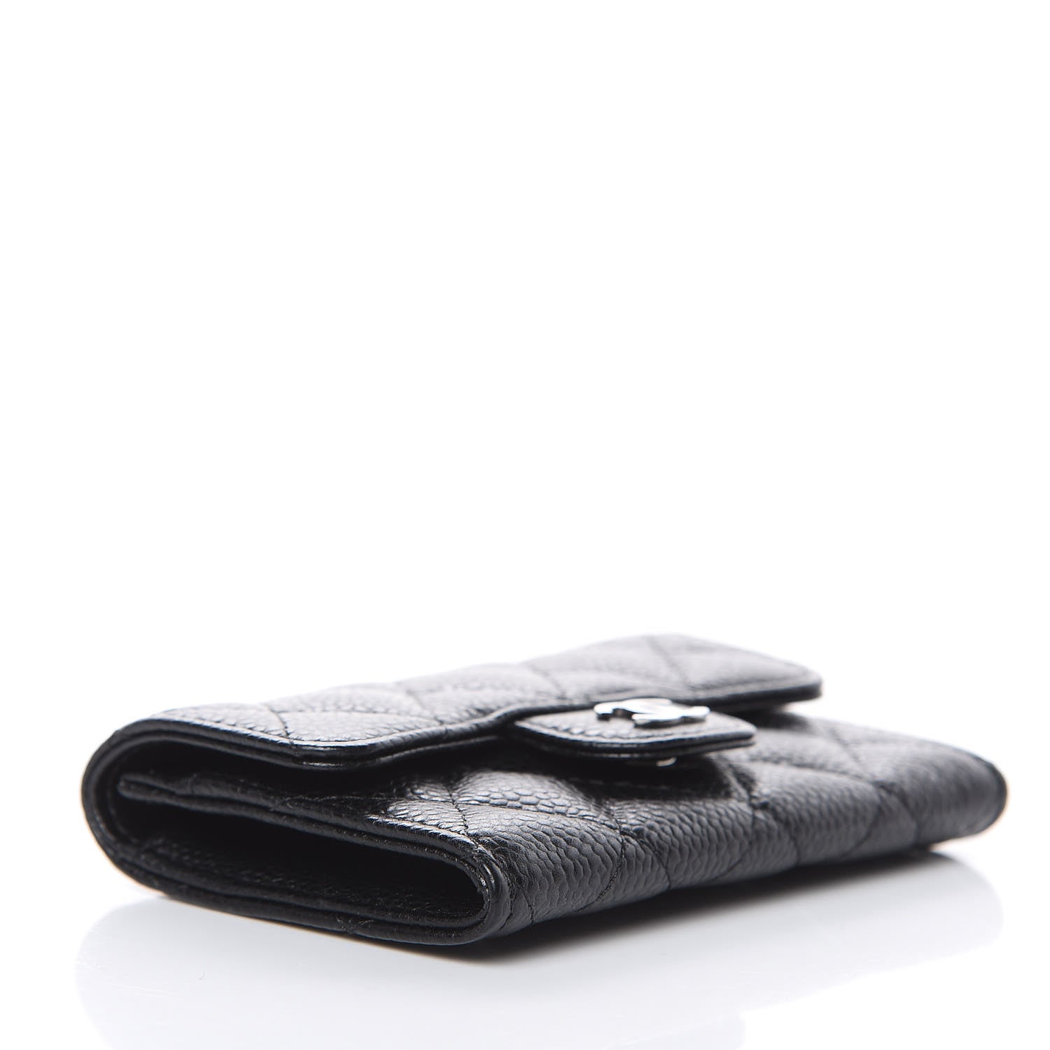 Chanel Caviar Quilted Flap Card Holder Black 4 of 9