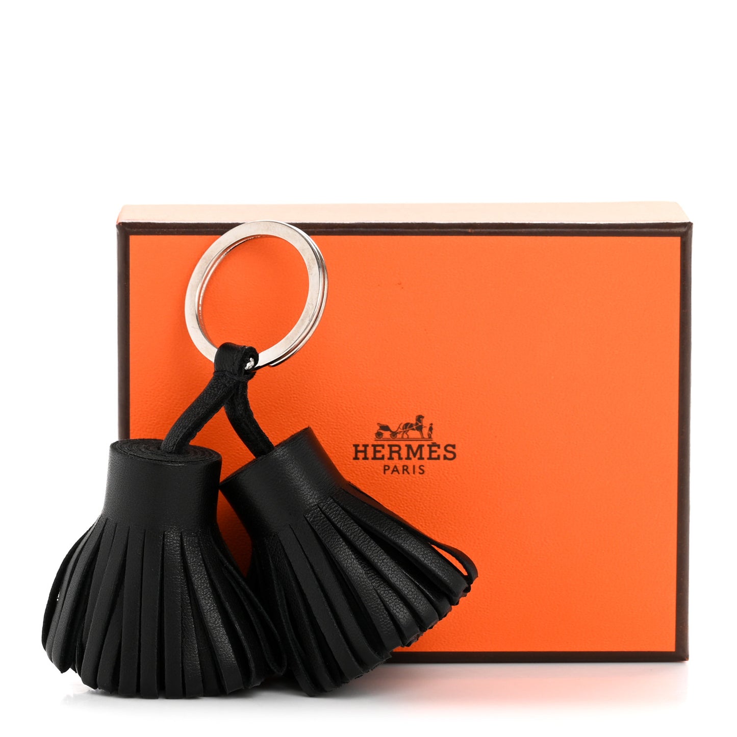 Lambskin Carmen Uno-Dos Key Holder Black