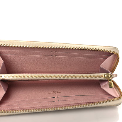 Louis Vuitton Damier Azur Clemence Wallet Rose Ballerine 5 of 10