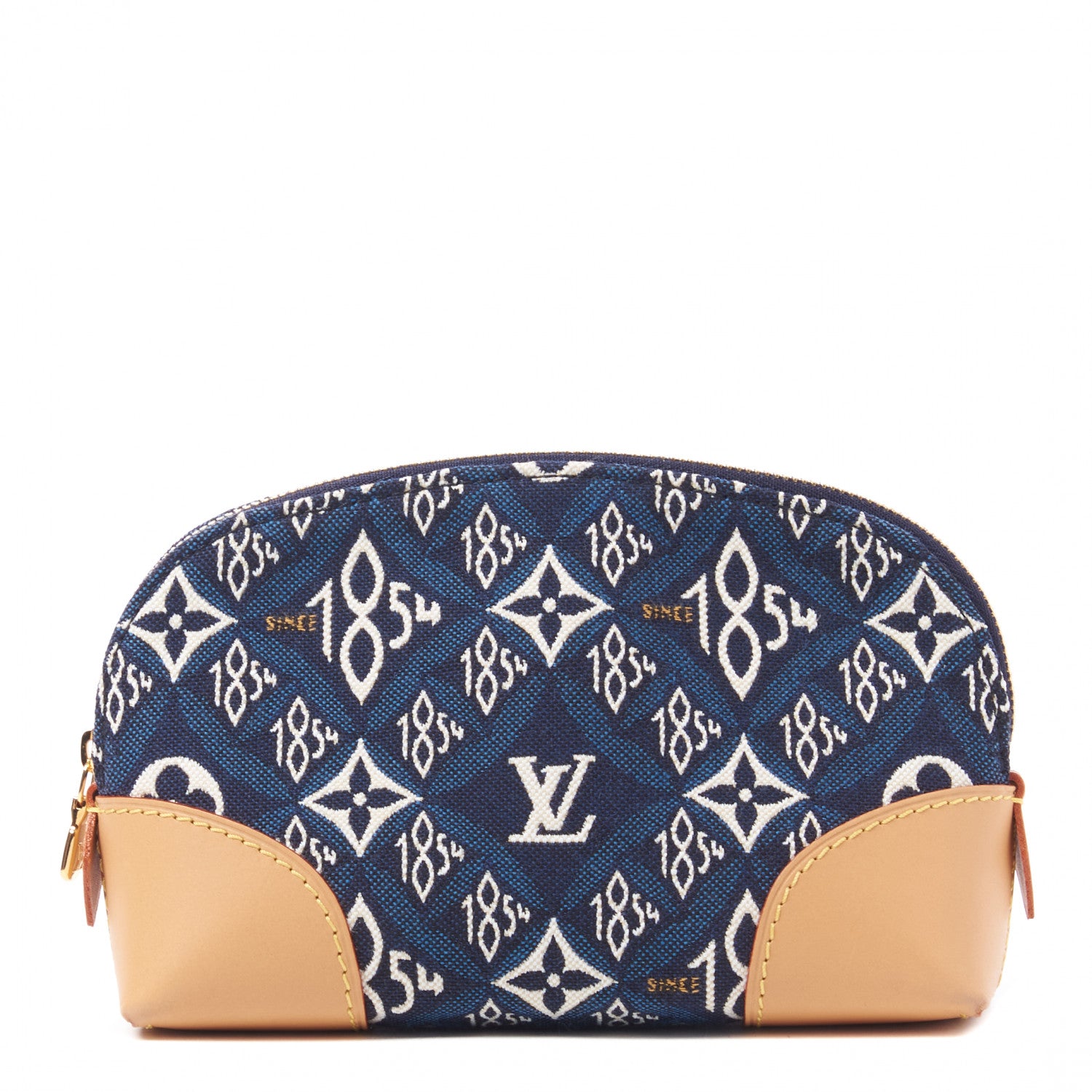 Louis Vuitton Jacquard Since 1854 Cosmetic Pouch PM Blue 1 of 7