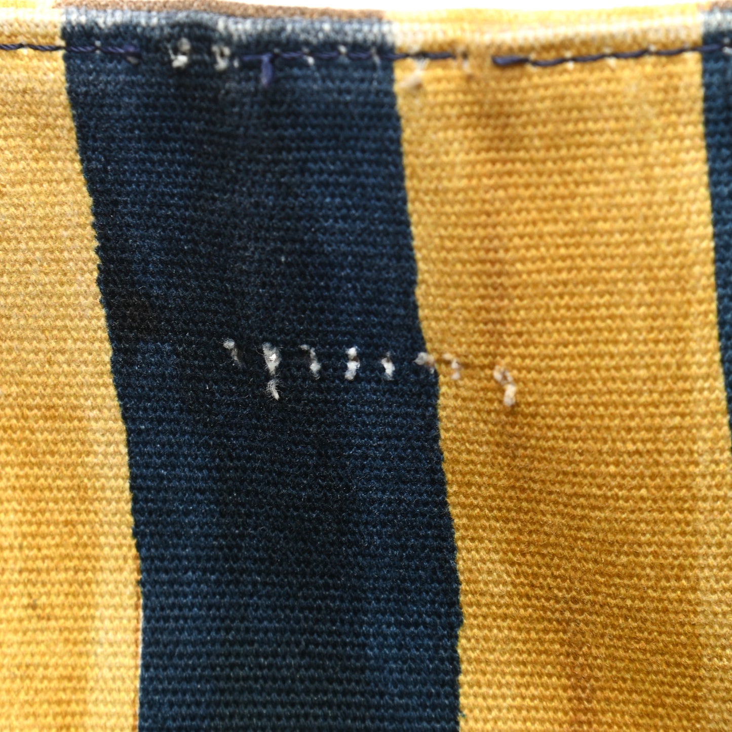 Canvas Striped Shopping Tote Yellow