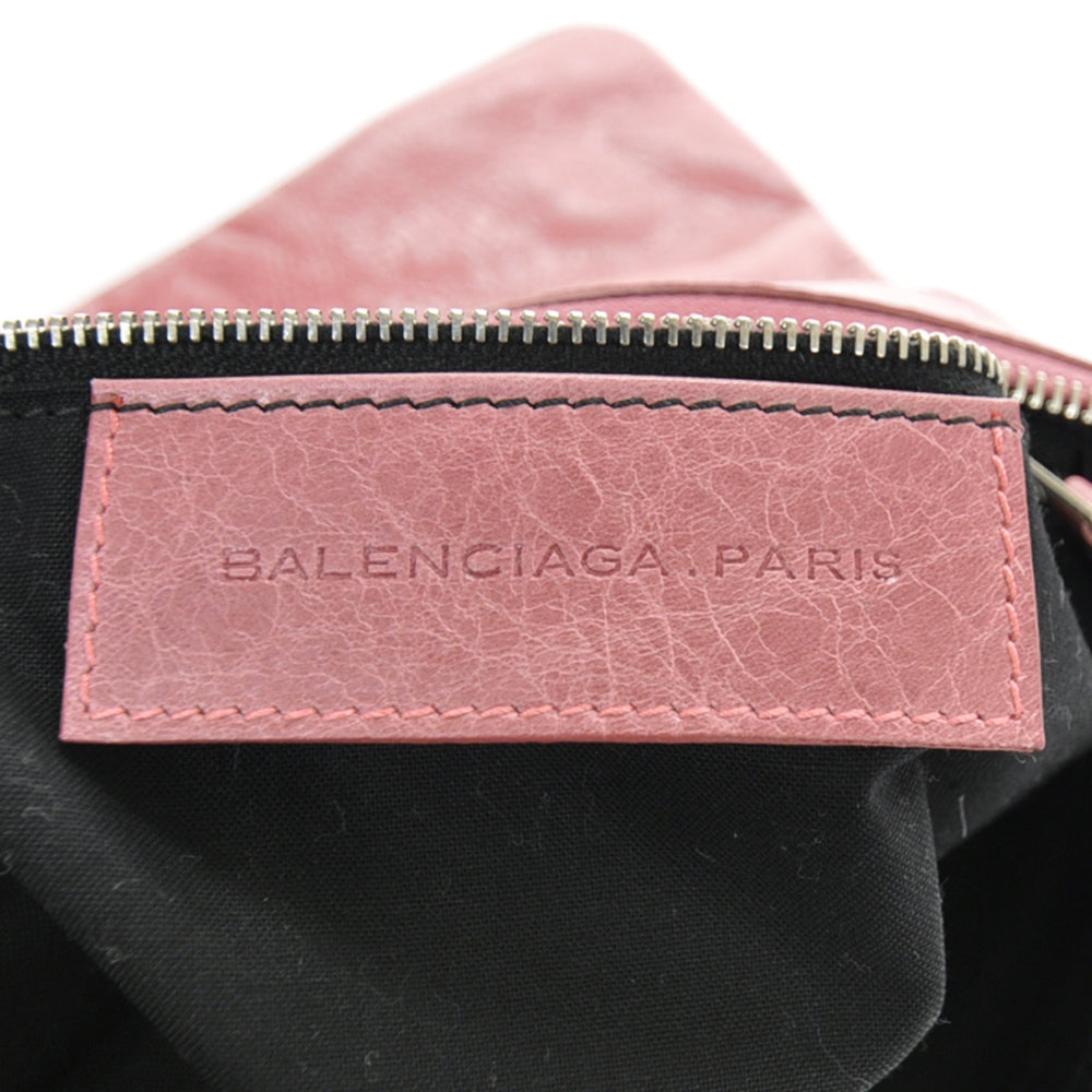 Agneau Giant Flat Handle Clutch Framboise