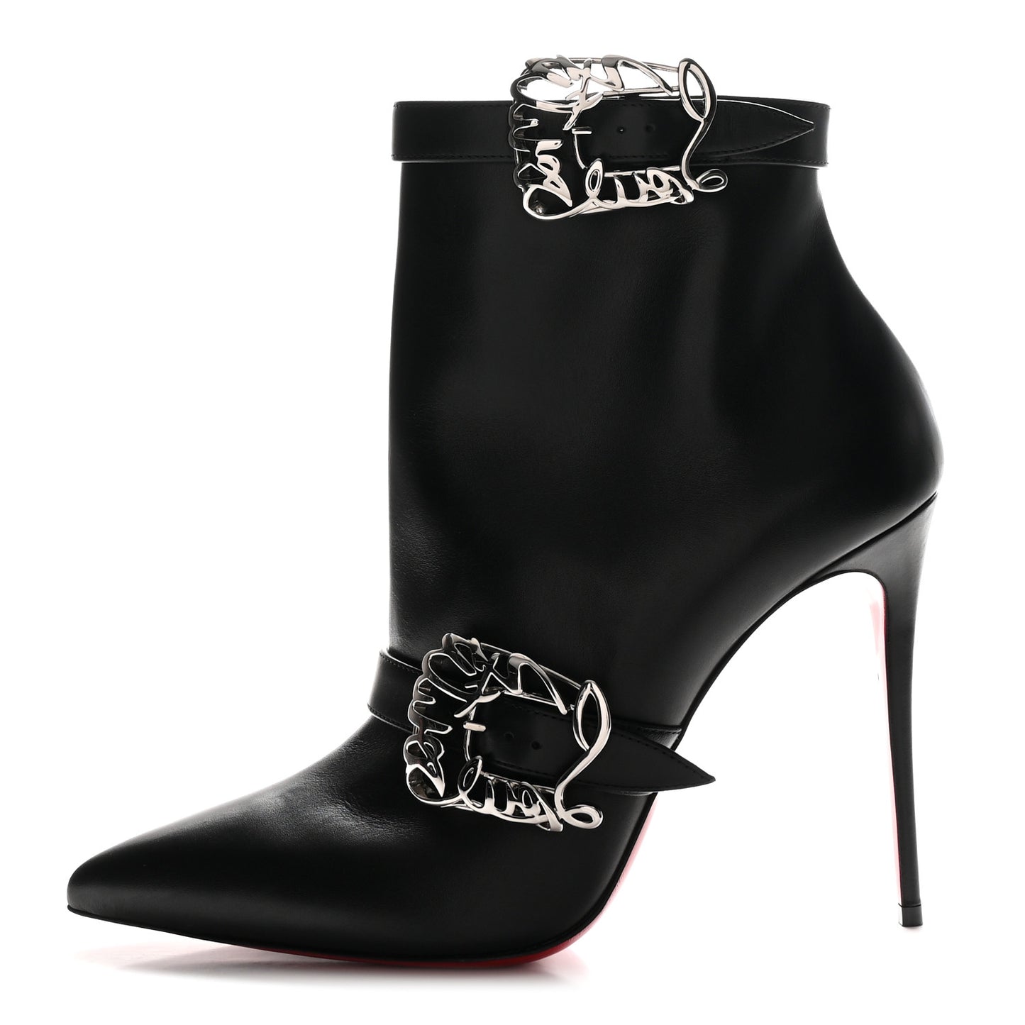 Calfskin Giddylina Booty 100 Ankle Boots 41 Black
