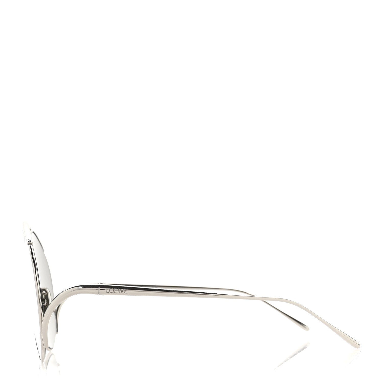 Loewe Metal Hillock Aviator Oversized Sunglasses LW40180U Silver 3 of 8