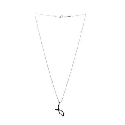 Tiffany Sterling Silver Elsa Peretti Letter J Pendant Necklace 3 of 9