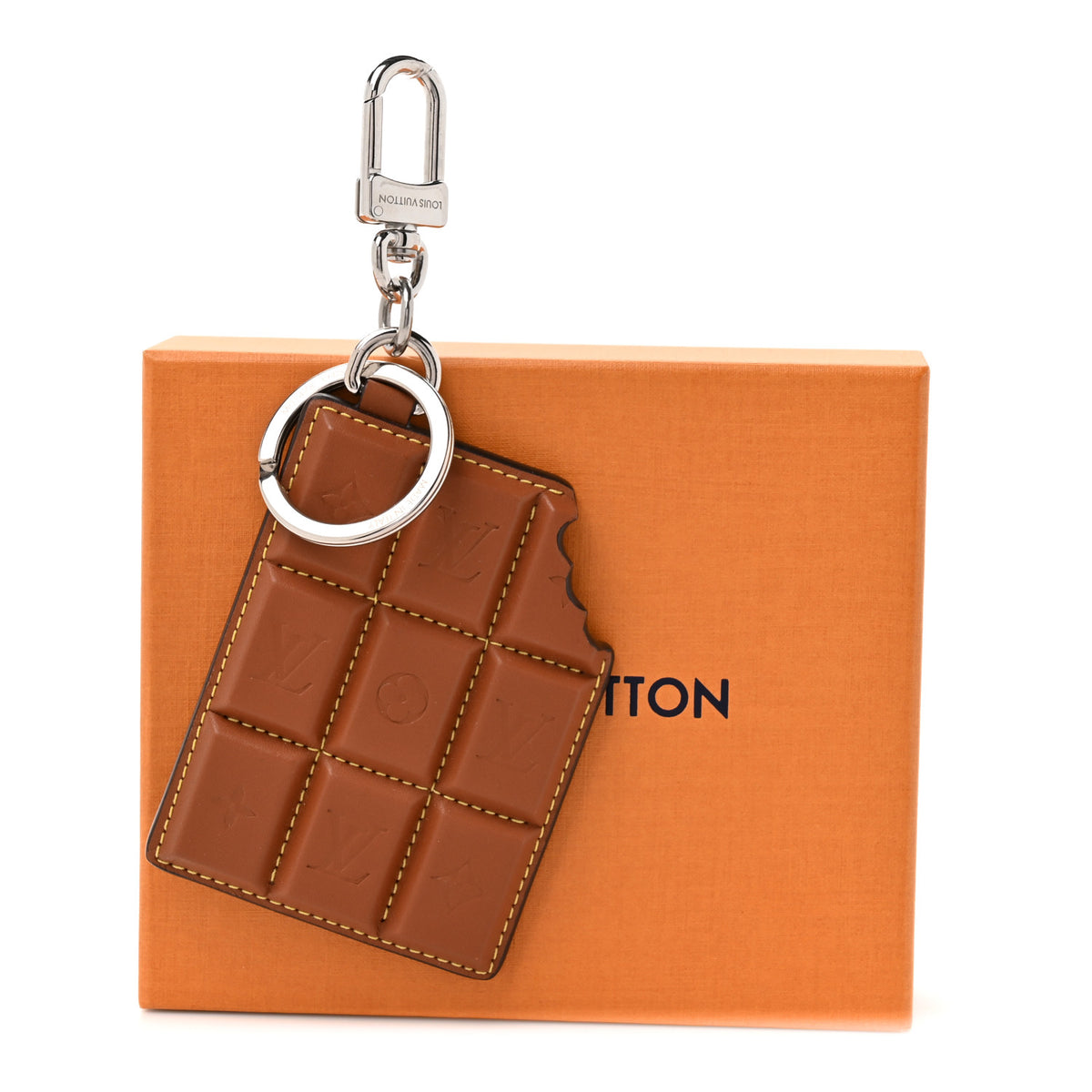 Louis Vuitton Monogram LV Chocolate Bar Bag Charm Key Holder 4 of 4