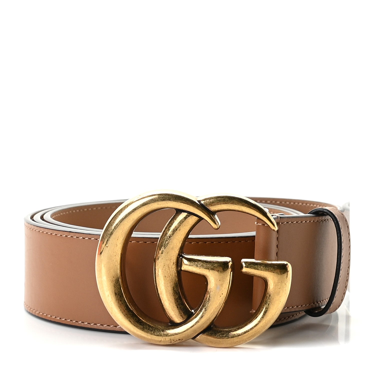 Gucci Calfskin Double G 40mm Belt 100 40 Tan 1 of 6