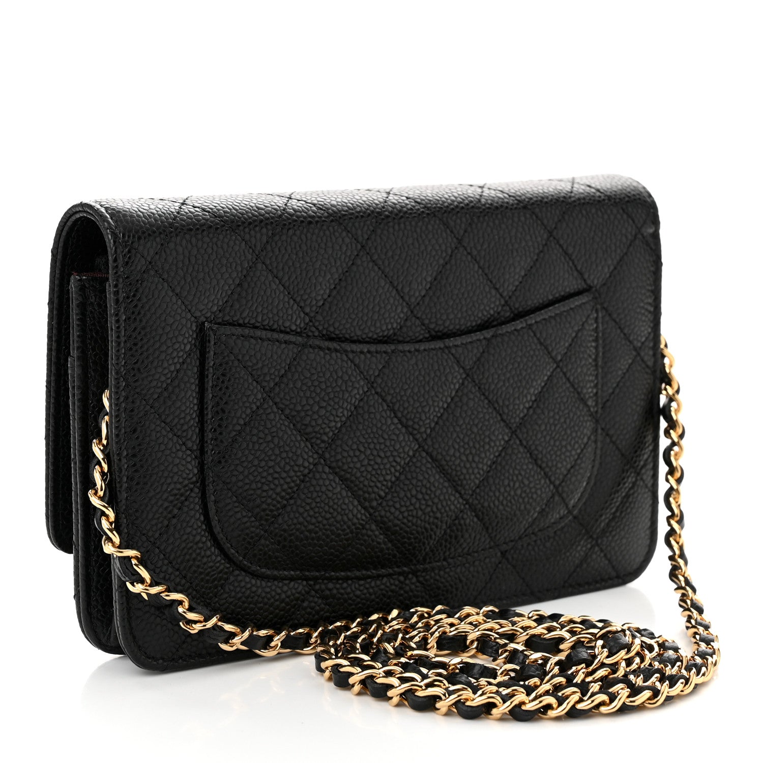 Chanel Caviar Quilted Wallet On Chain WOC Black 3 of 12